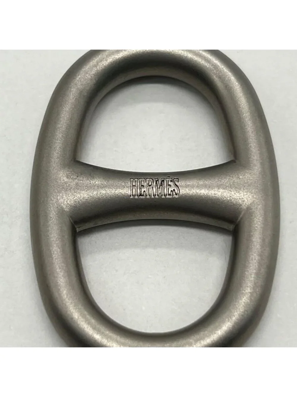 Hermes Chaine D'Ancre Scarf Ring Silver